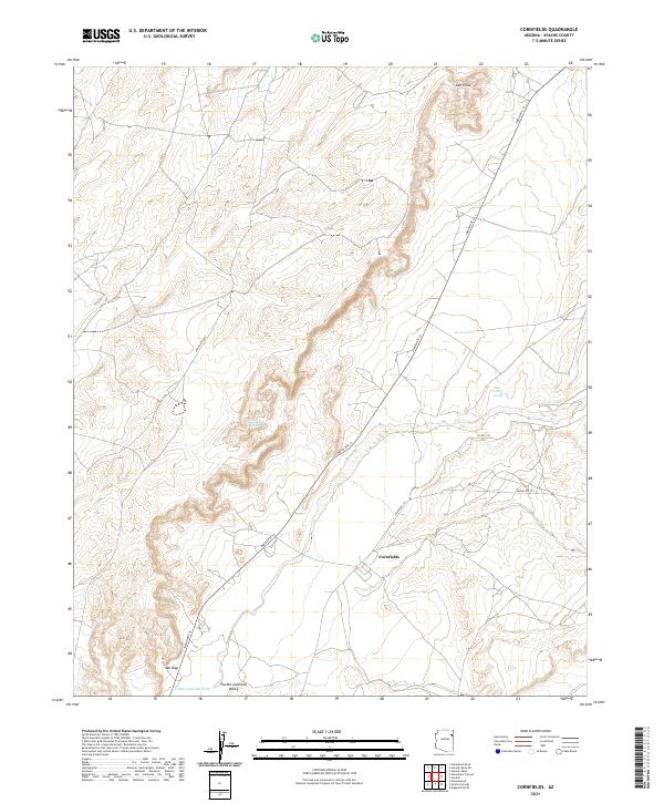 USGS Topographic Map – Cornfields