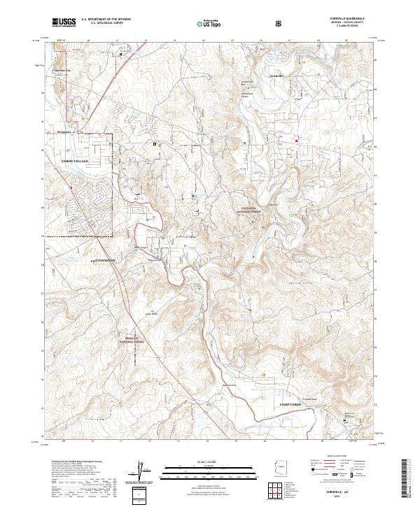 USGS Topographic Map – Cornville