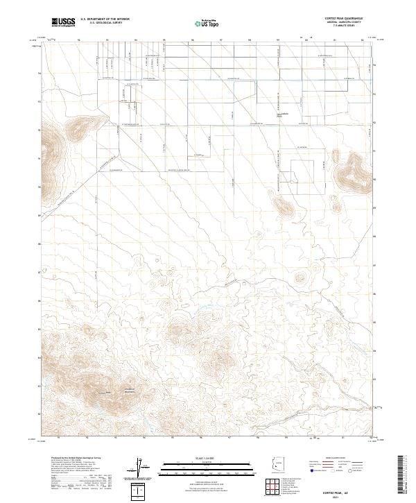 USGS Topographic Map – Cortez Peak