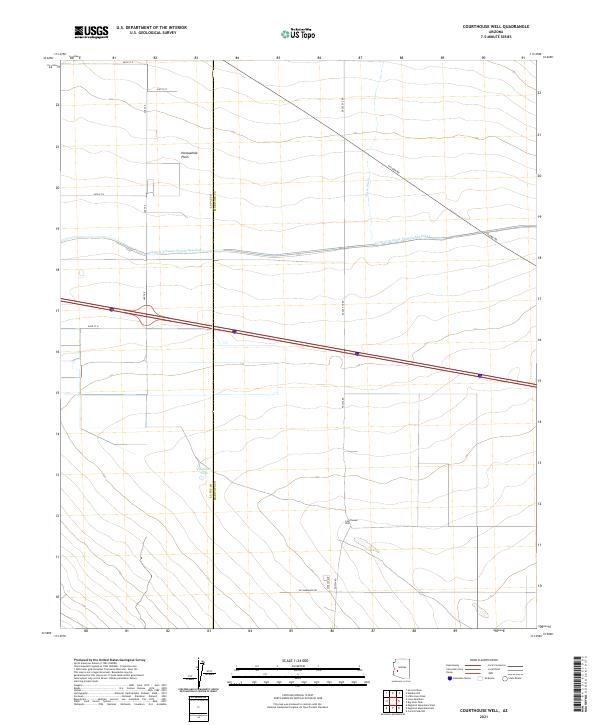 USGS Topographic Map – Courthouse Well
