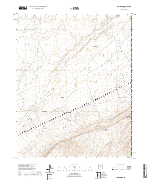 USGS Topographic Map – Cow Springs