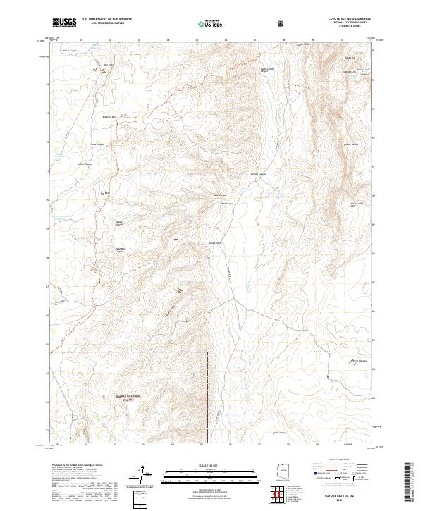 USGS Topographic Map – Coyote Buttes