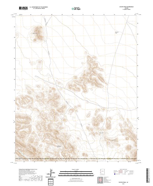USGS Topographic Map – Coyote Peak