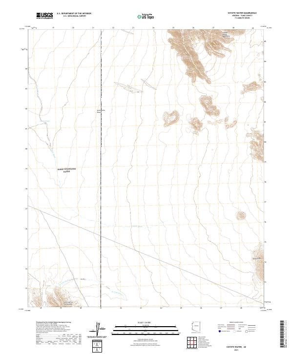 USGS Topographic Map – Coyote Water