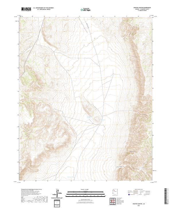 USGS Topographic Map – Crater Canyon