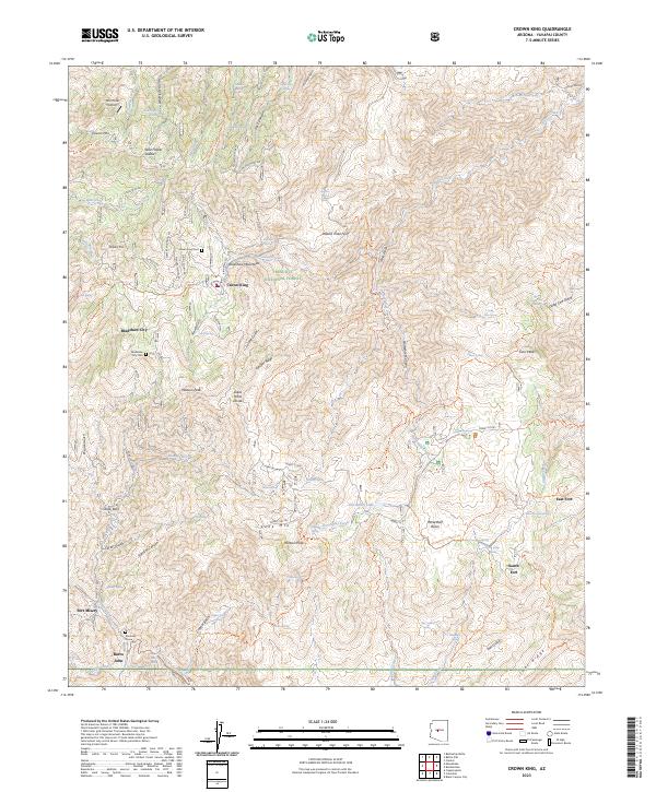 USGS Topographic Map – Crown King