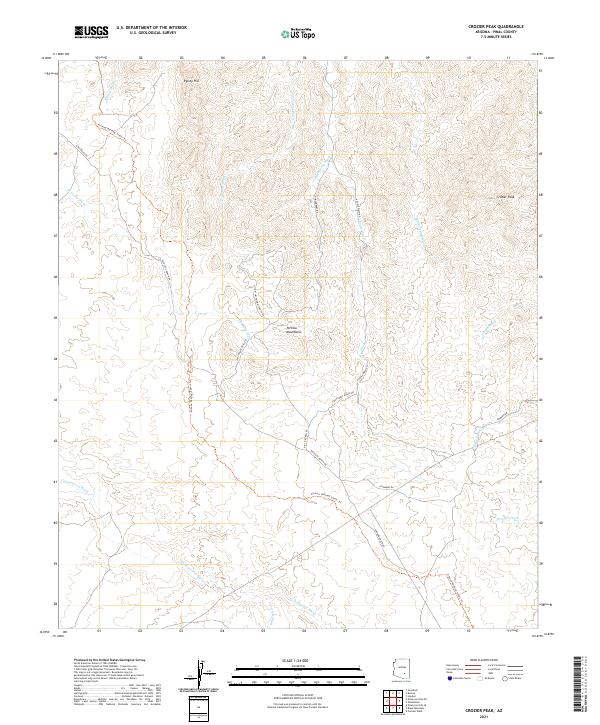 USGS Topographic Map – Crozier Peak