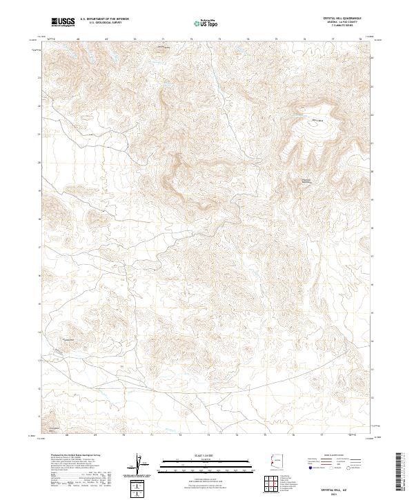 USGS Topographic Map – Crystal Hill
