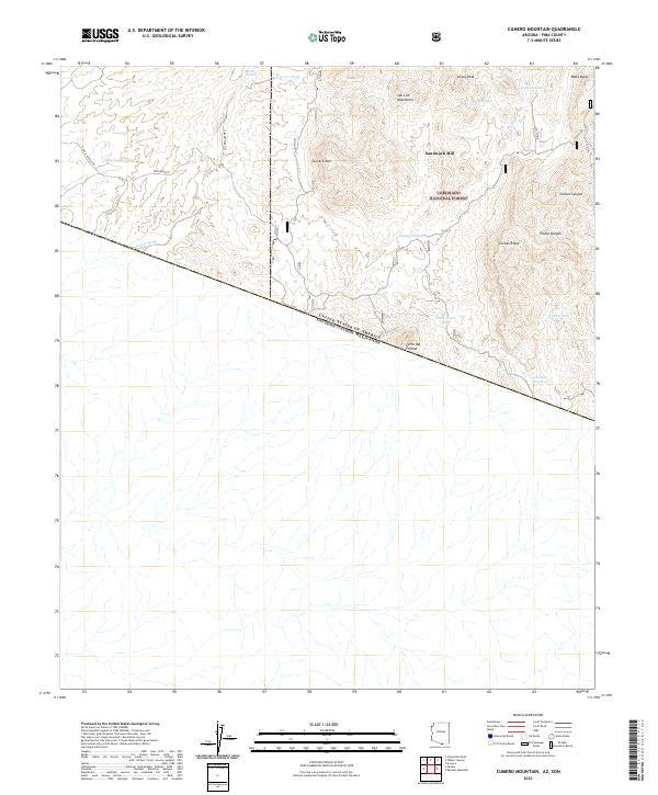 USGS Topographic Map – Cumero Mountain