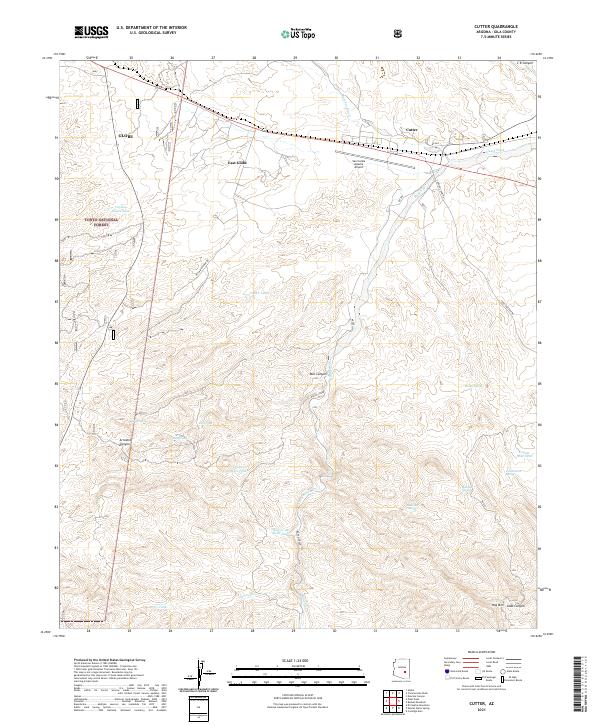 USGS Topographic Map – Cutter