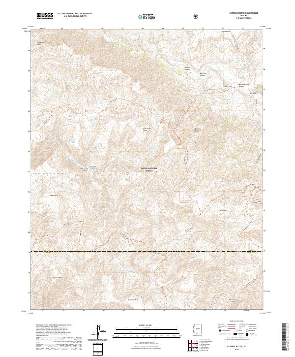 USGS Topographic Map – Cypress Butte