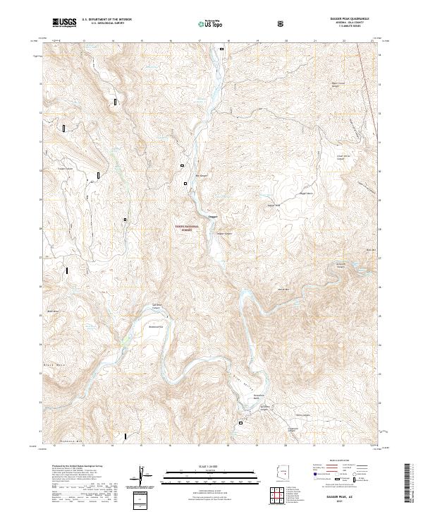 USGS Topographic Map – Dagger Peak