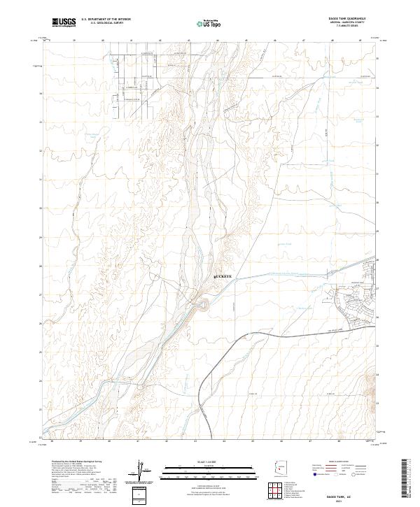USGS Topographic Map – Daggs Tank