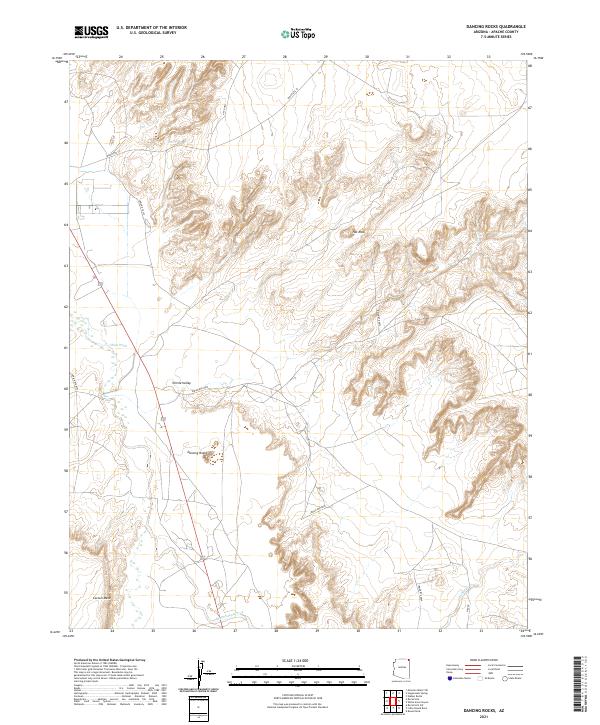 USGS Topographic Map – Dancing Rocks