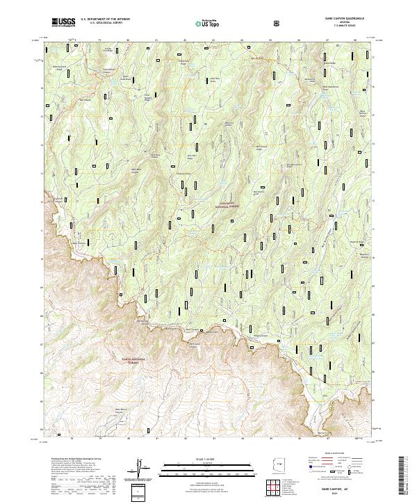 USGS Topographic Map – Dane Canyon