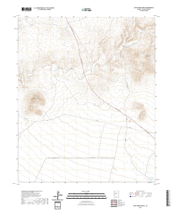 USGS Topographic Map – Date Creek Ranch