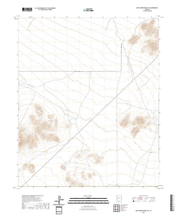 USGS Topographic Map – Date Creek Ranch SE