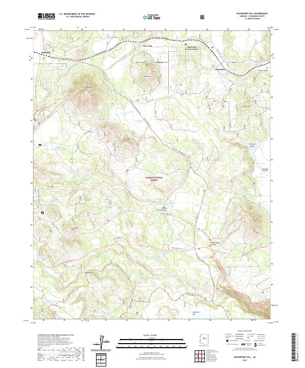 USGS Topographic Map – Davenport Hill