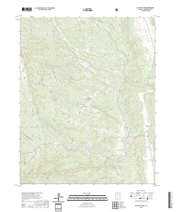 USGS Topographic Map – De Motte Park