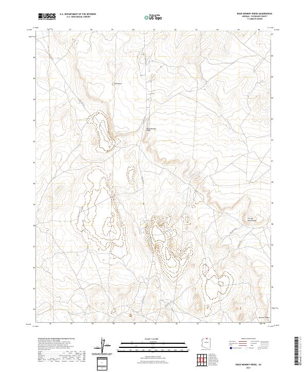 USGS Topographic Map – Dead Monkey Ridge