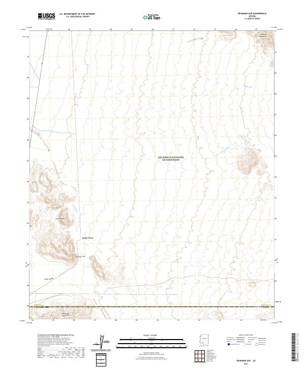 USGS Topographic Map – Deadman Gap