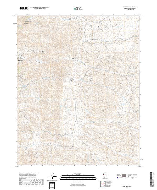 USGS Topographic Map – Dean Peak