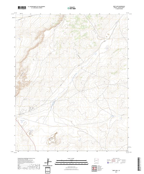 USGS Topographic Map – Deep Lake