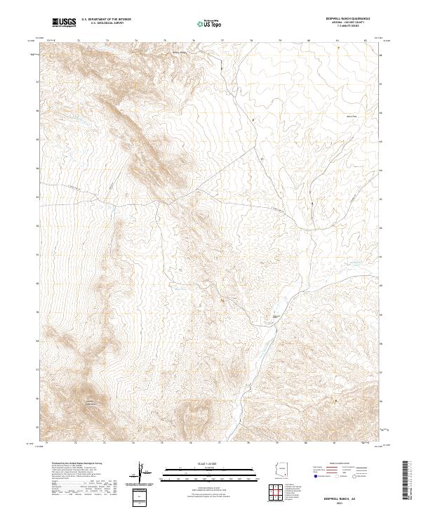 USGS Topographic Map – Deepwell Ranch