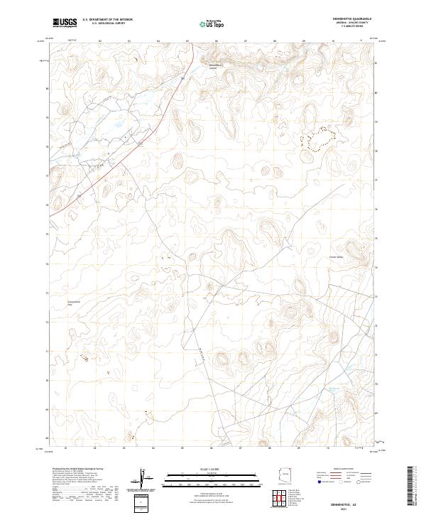 USGS Topographic Map – Dennehotso