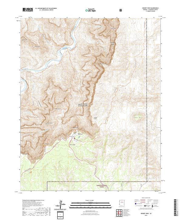 USGS Topographic Map – Desert View