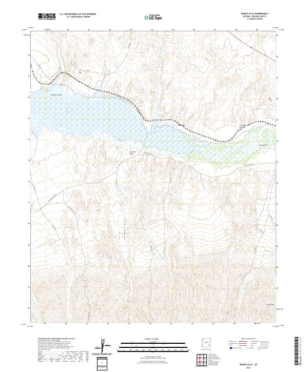 USGS Topographic Map – Dewey Flat