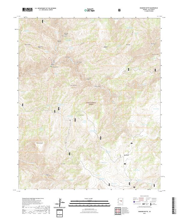 USGS Topographic Map – Diamond Butte