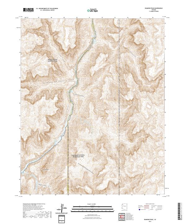 USGS Topographic Map – Diamond Peak