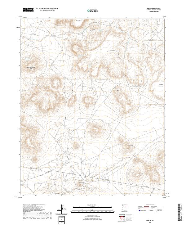 USGS Topographic Map – Dilkon