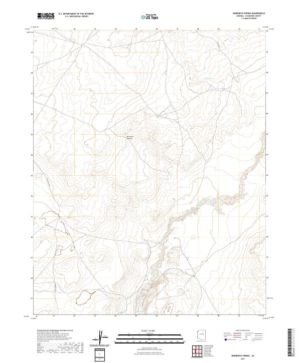USGS Topographic Map – Dinnebito Spring