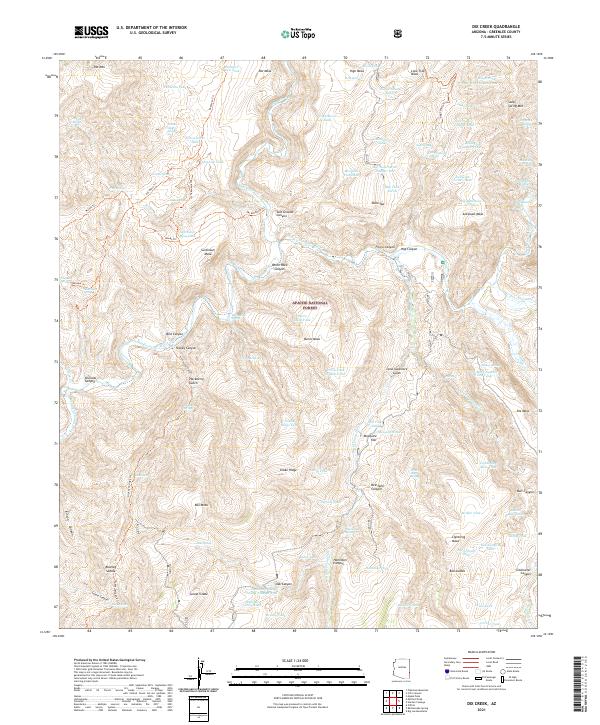 USGS Topographic Map – Dix Creek