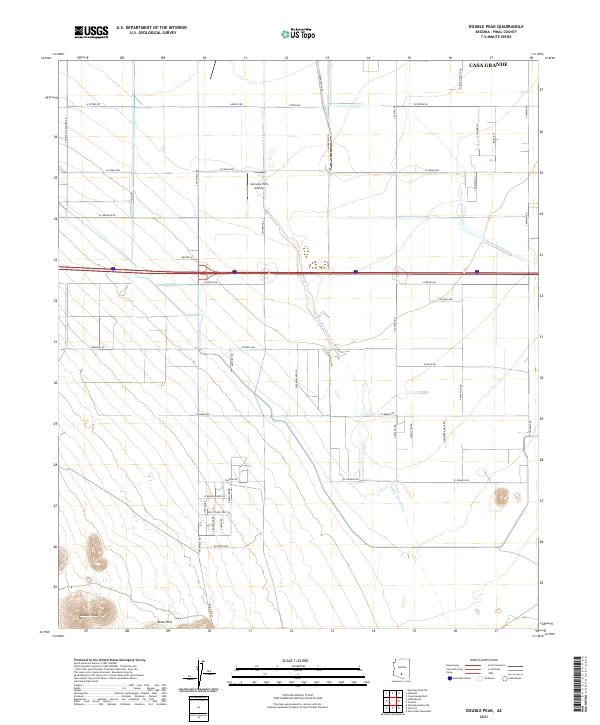 USGS Topographic Map – Double Peak