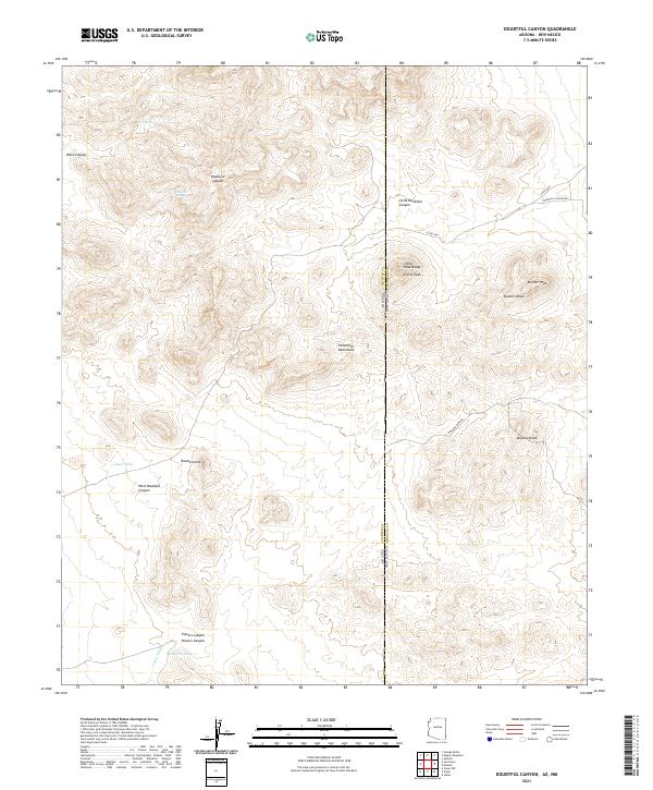 USGS Topographic Map – Doubtful Canyon