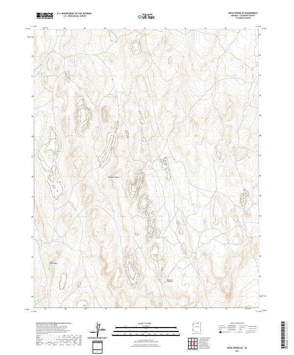 USGS Topographic Map – Dove Spring SE