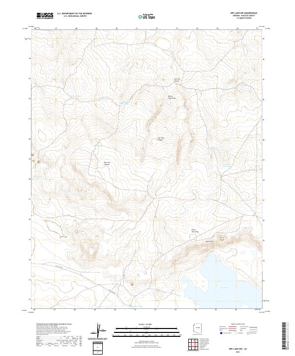 USGS Topographic Map – Dry Lake NW