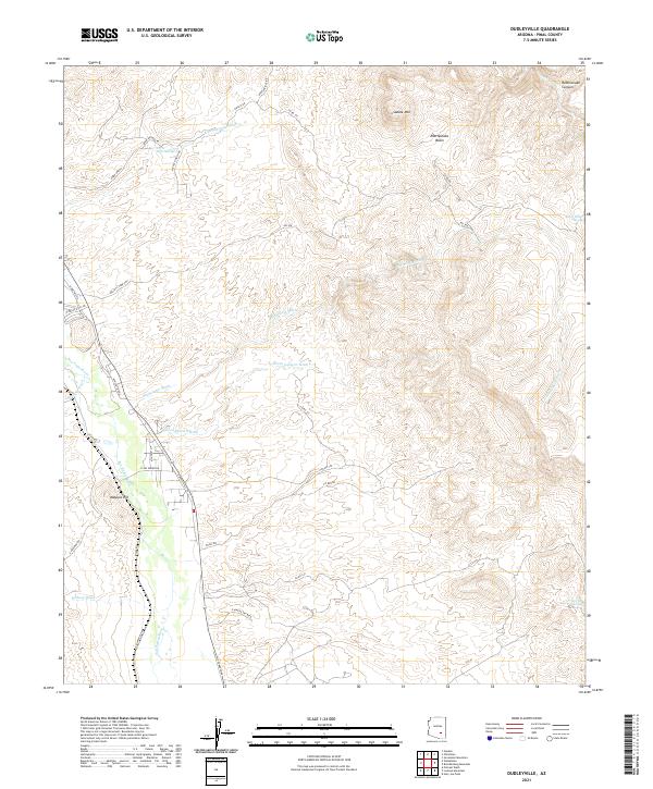 USGS Topographic Map – Dudleyville