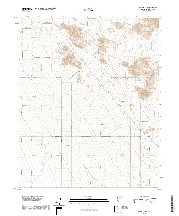 USGS Topographic Map – Dutch Flat NW