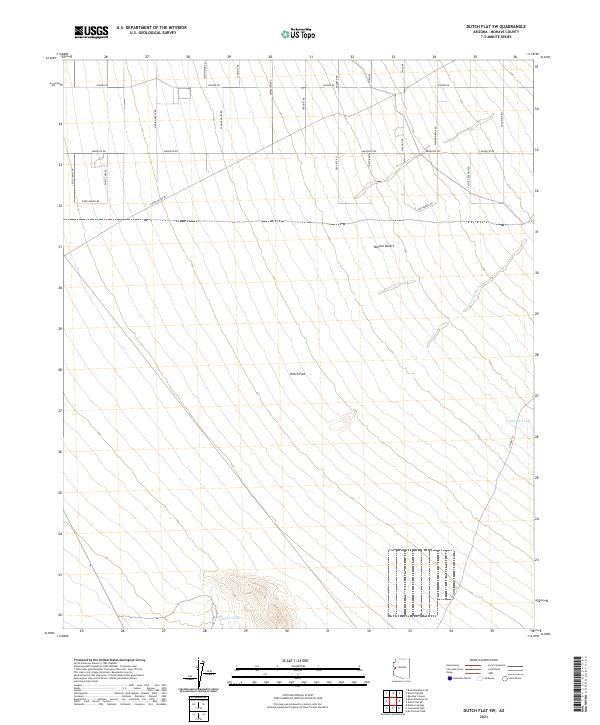 USGS Topographic Map – Dutch Flat SW