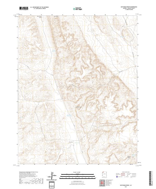USGS Topographic Map – Dutchman Draw