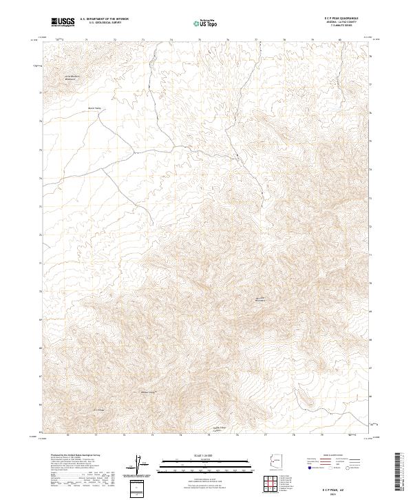 USGS Topographic Map – E C P Peak