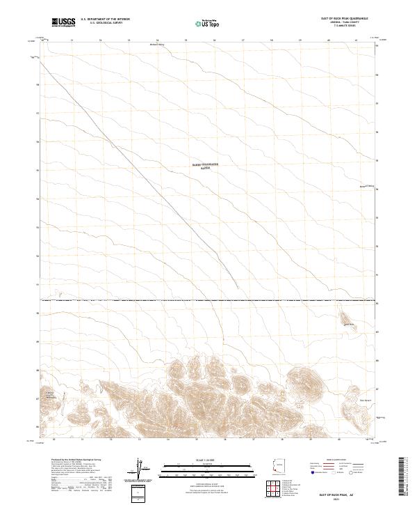 2021 Map of East of Buck Peak, 2021 Print