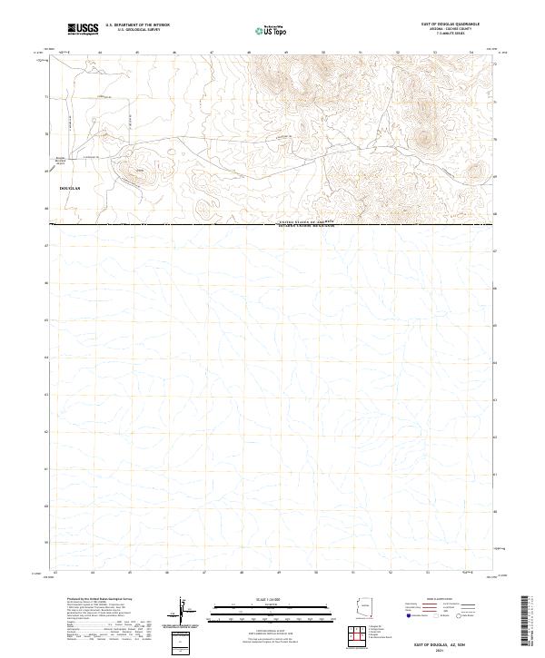 USGS Topographic Map – East of Douglas
