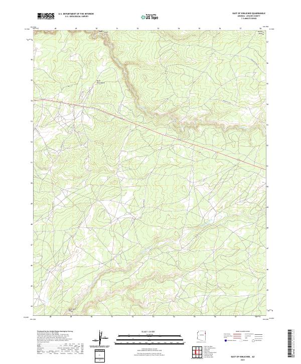 USGS Topographic Map – East of Kinlichee