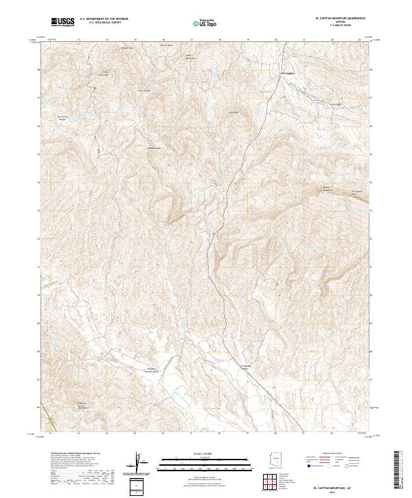 USGS Topographic Map – El Capitan Mountain