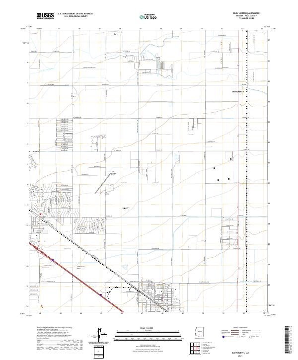 USGS Topographic Map – Eloy North